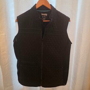 Inspira Flex Zip Front Quilted Vest Black Size Large